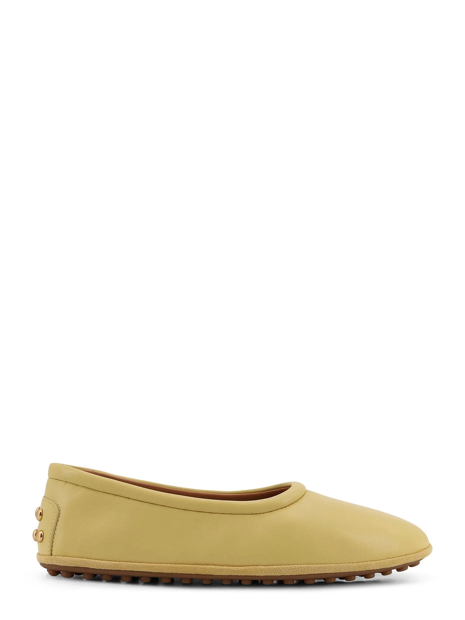 Leather Ballerina With Gomminos Detail On The Back - 1