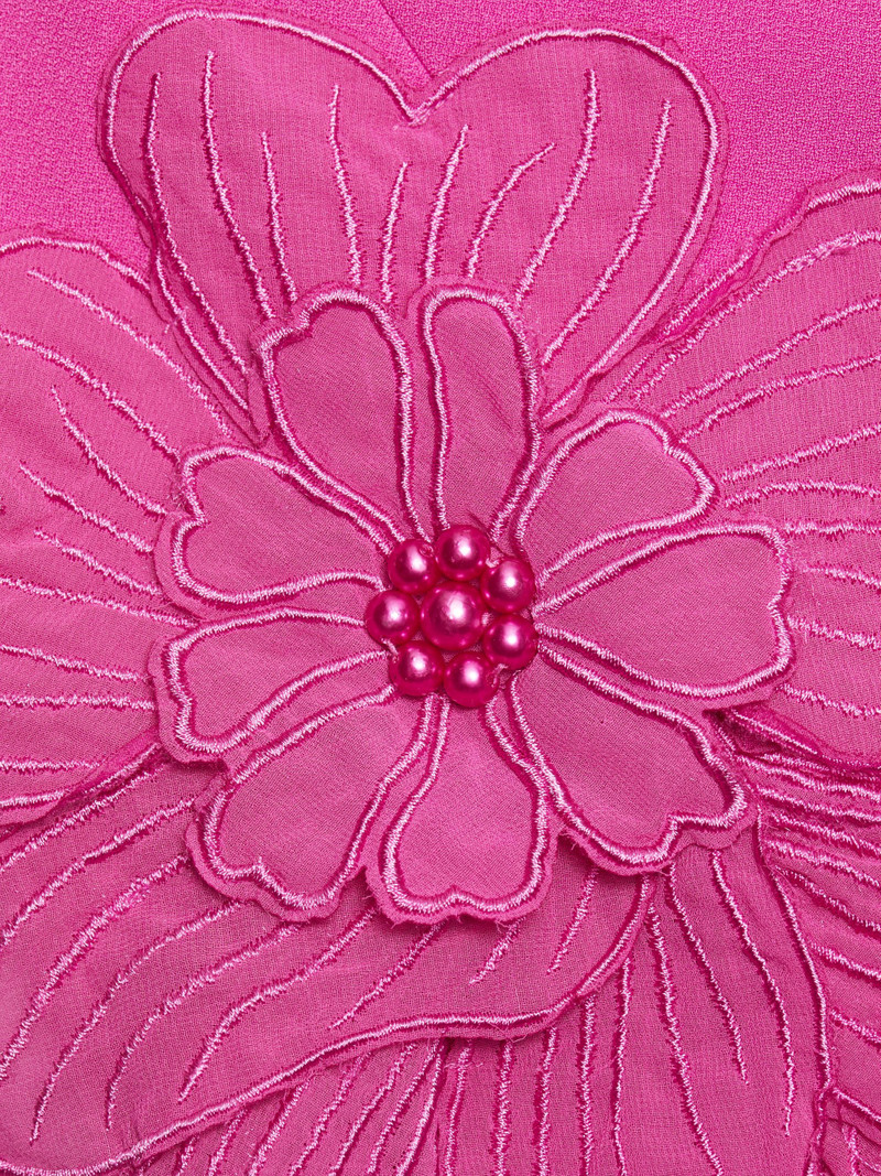 Women's Janelle Floral Appliqué Minidress - Fuchsia 7