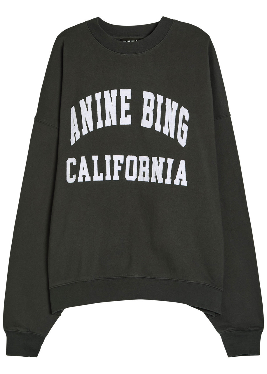 Anine Bing Miles Logo Cotton Sweatshirt - 1