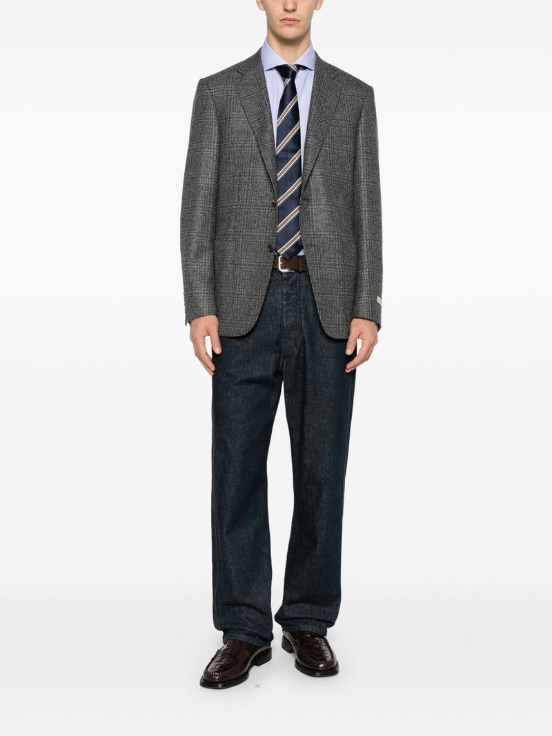 Canali check wool blazer outlook