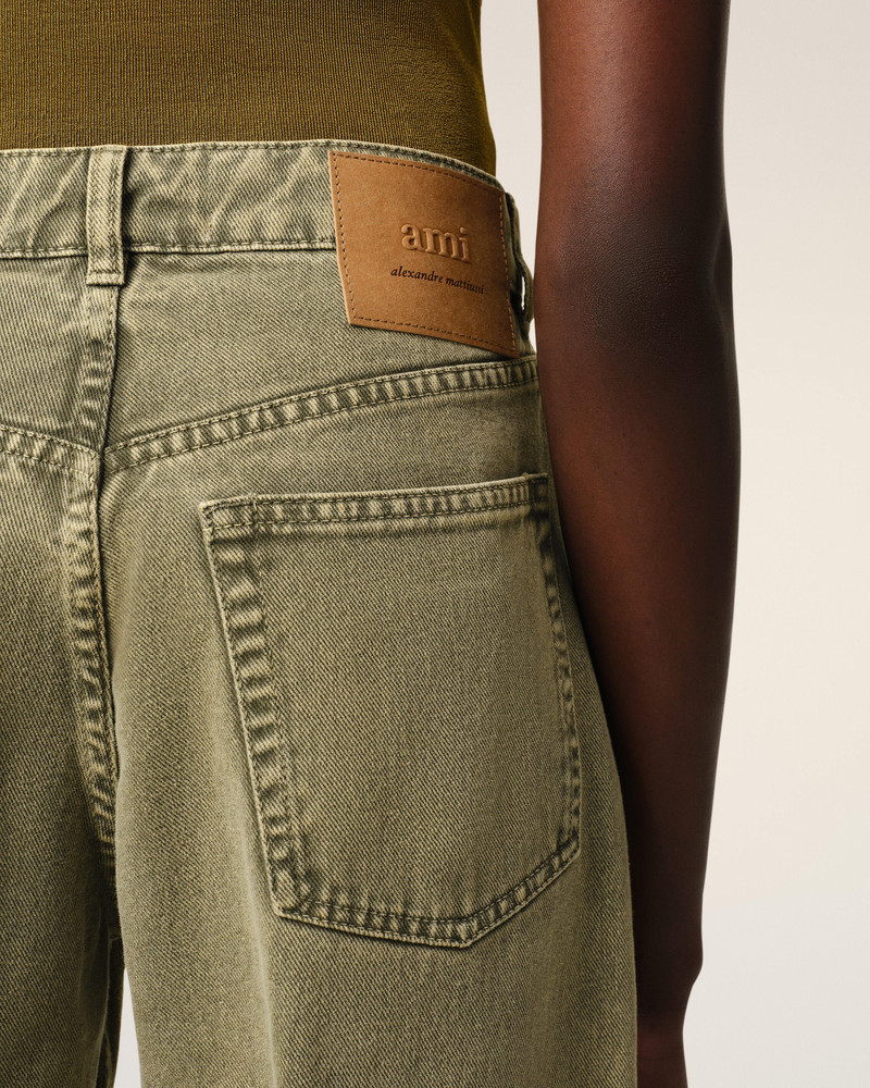AMI Paris GREEN COTTON LARGE FIT JEANS outlook