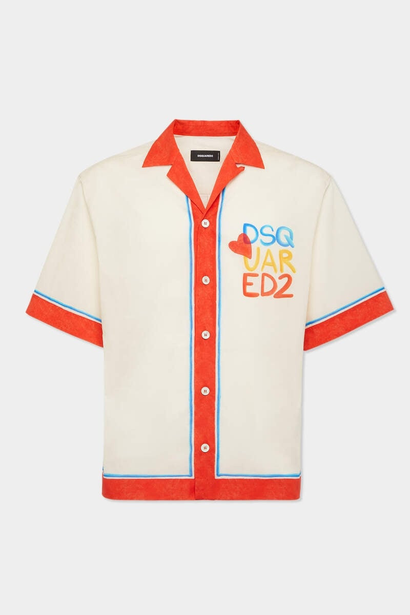 SUMMER LOVERS DROP SHOULDER MUSLIN BOWLING SHIRT 1
