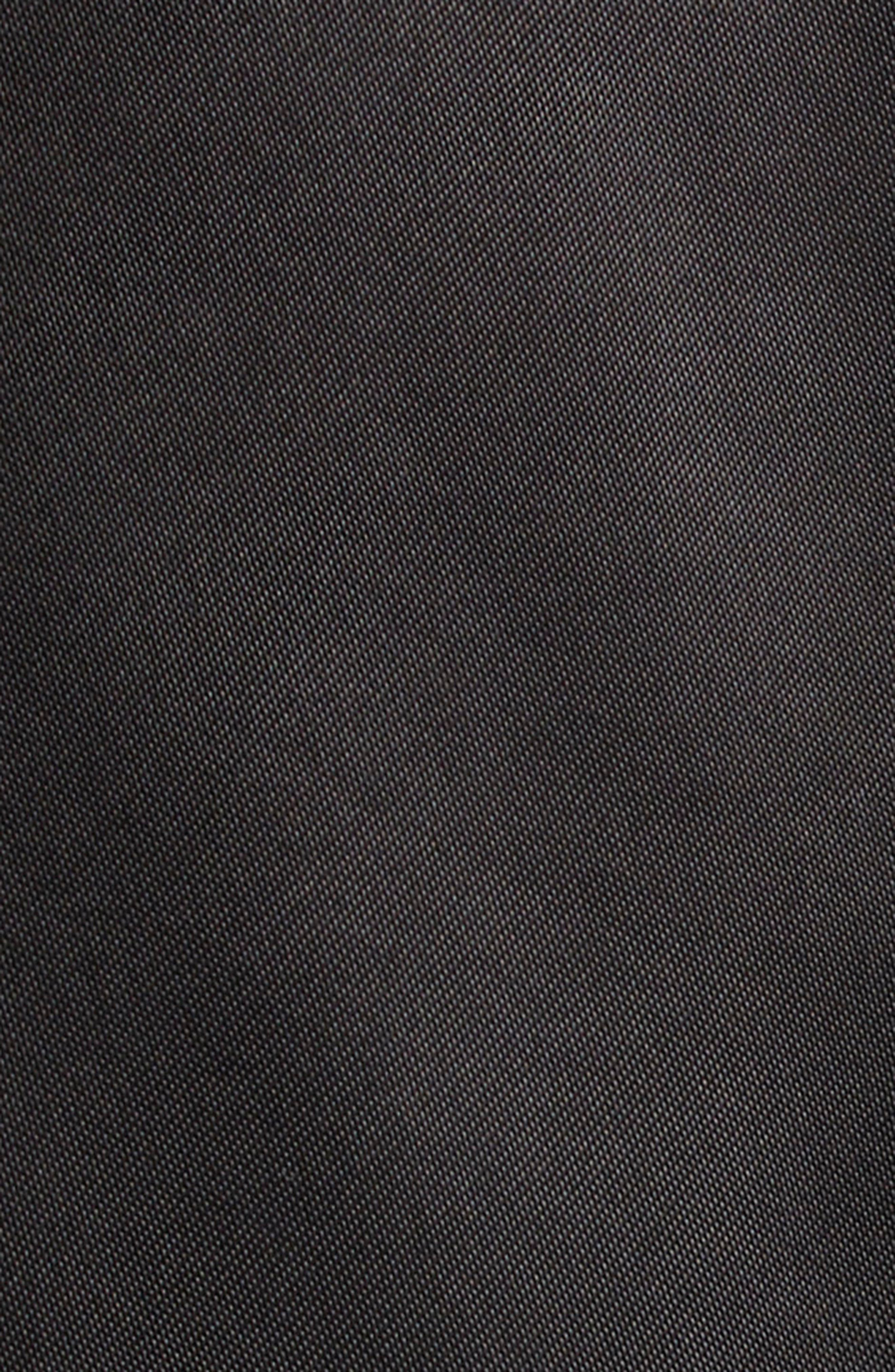 Rick Owens Long Sleeve Belted Satin Minidress in Black at Nordstrom - 8