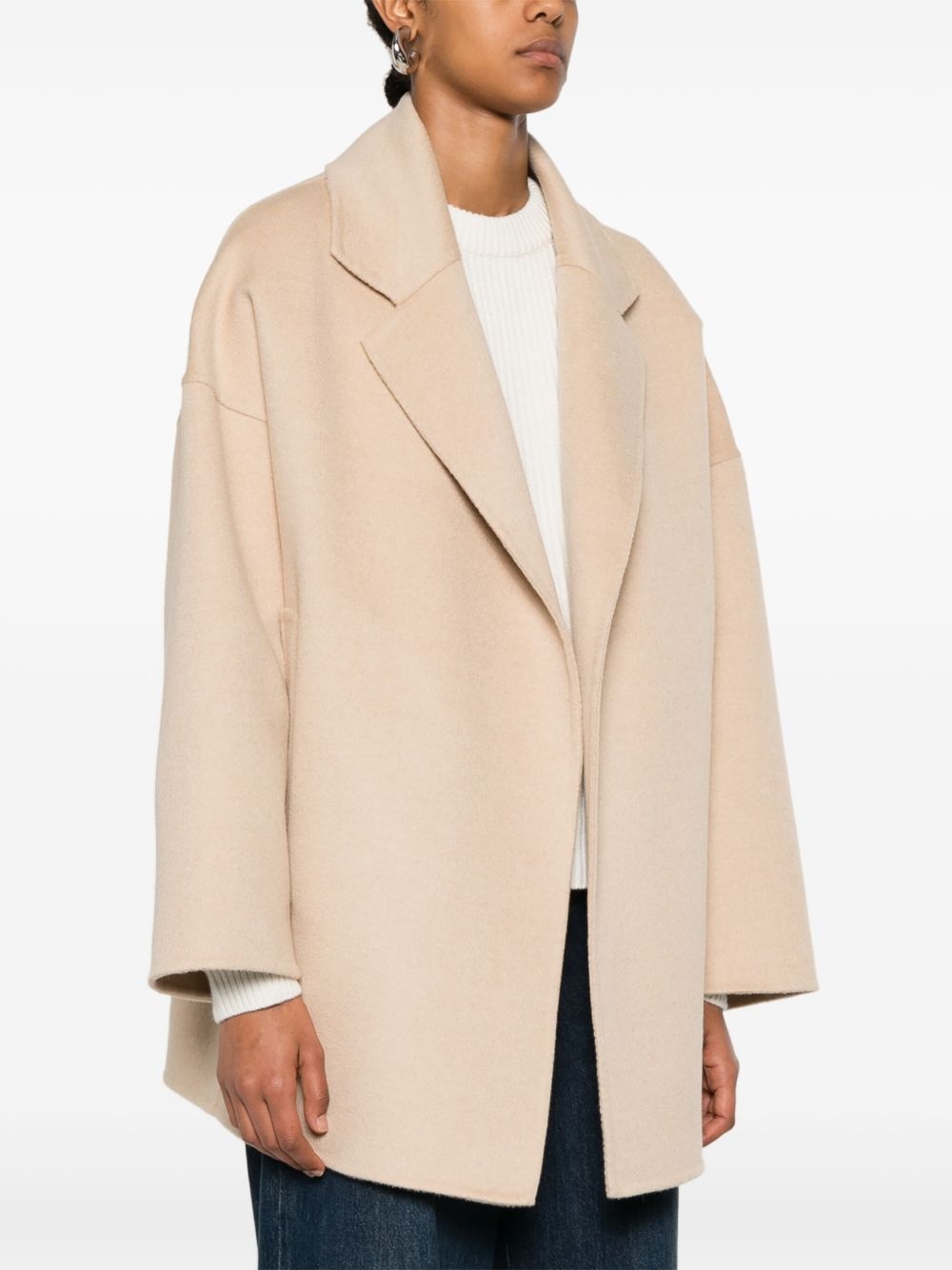 brushed coat - 3