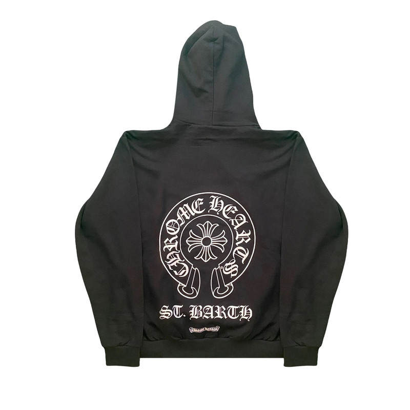 Chrome Hearts Chrome Hearts St. Barth Exclusive Horseshoe Hoodie 'Black' outlook