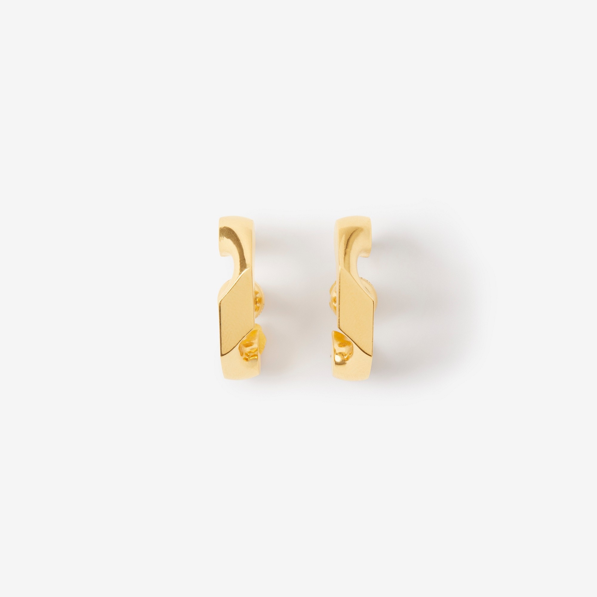Gold-plated Chain-link Earrings - 2