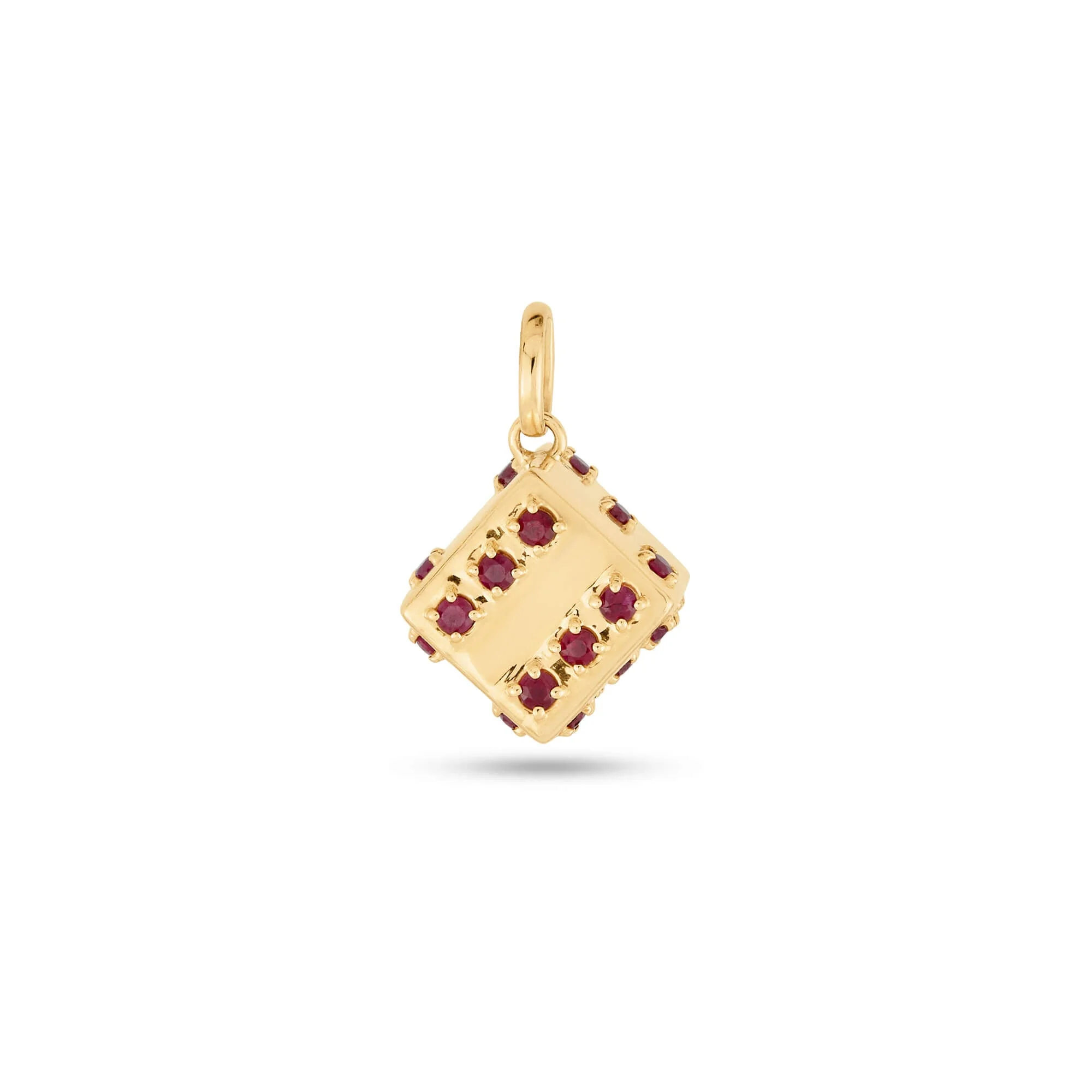 Lady Luck Ruby Dice Charm - 1