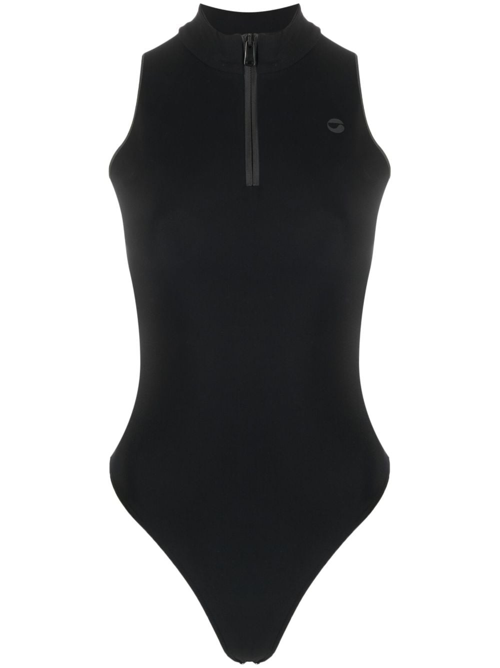 zip-up sleeveless bodysuit - 1