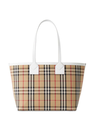 Burberry Vintage Check pattern tote bag outlook