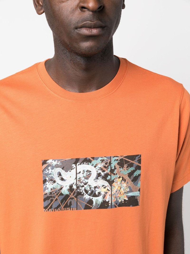 graphic-print organic cotton T-shirt 5
