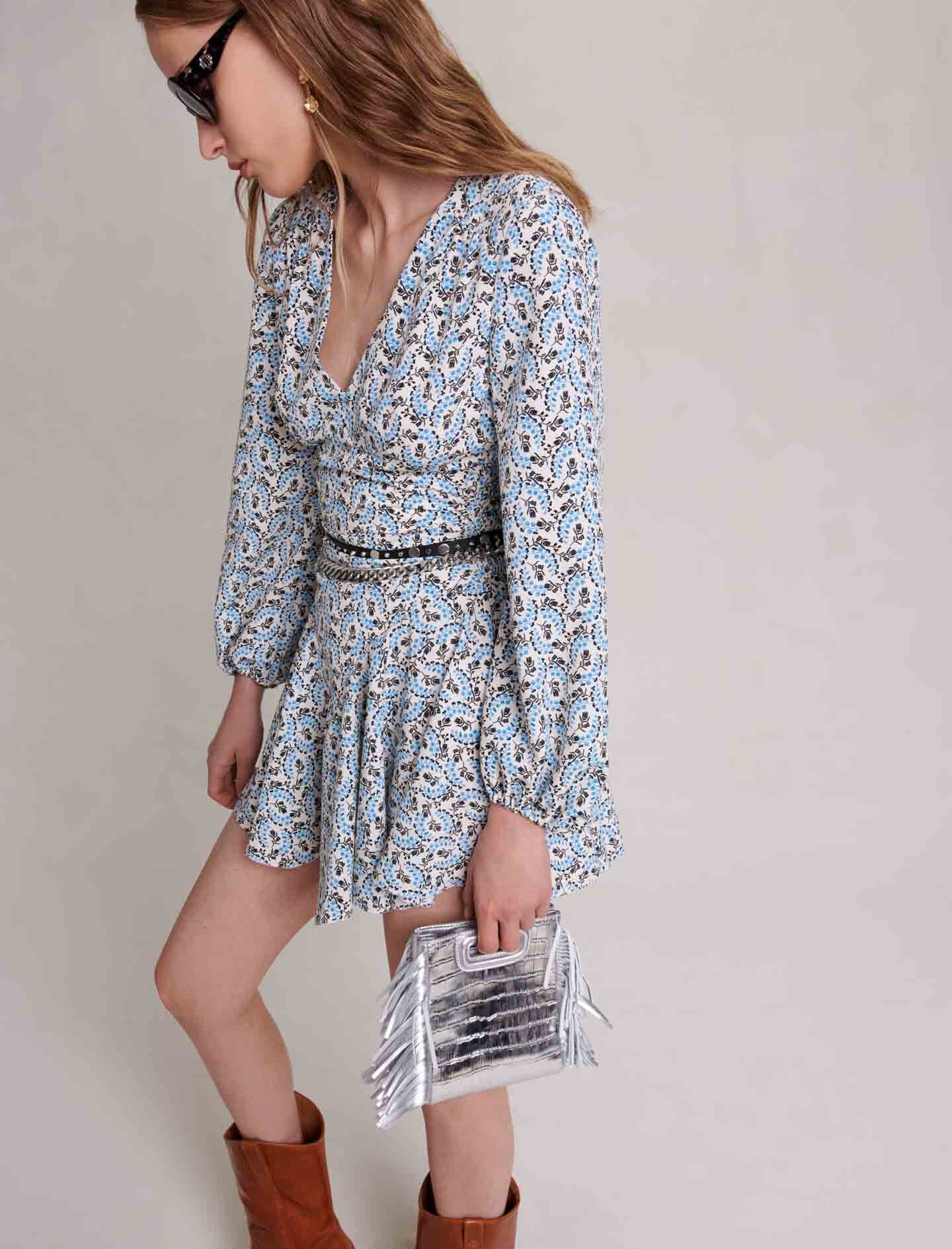 Short crepe dress - 7