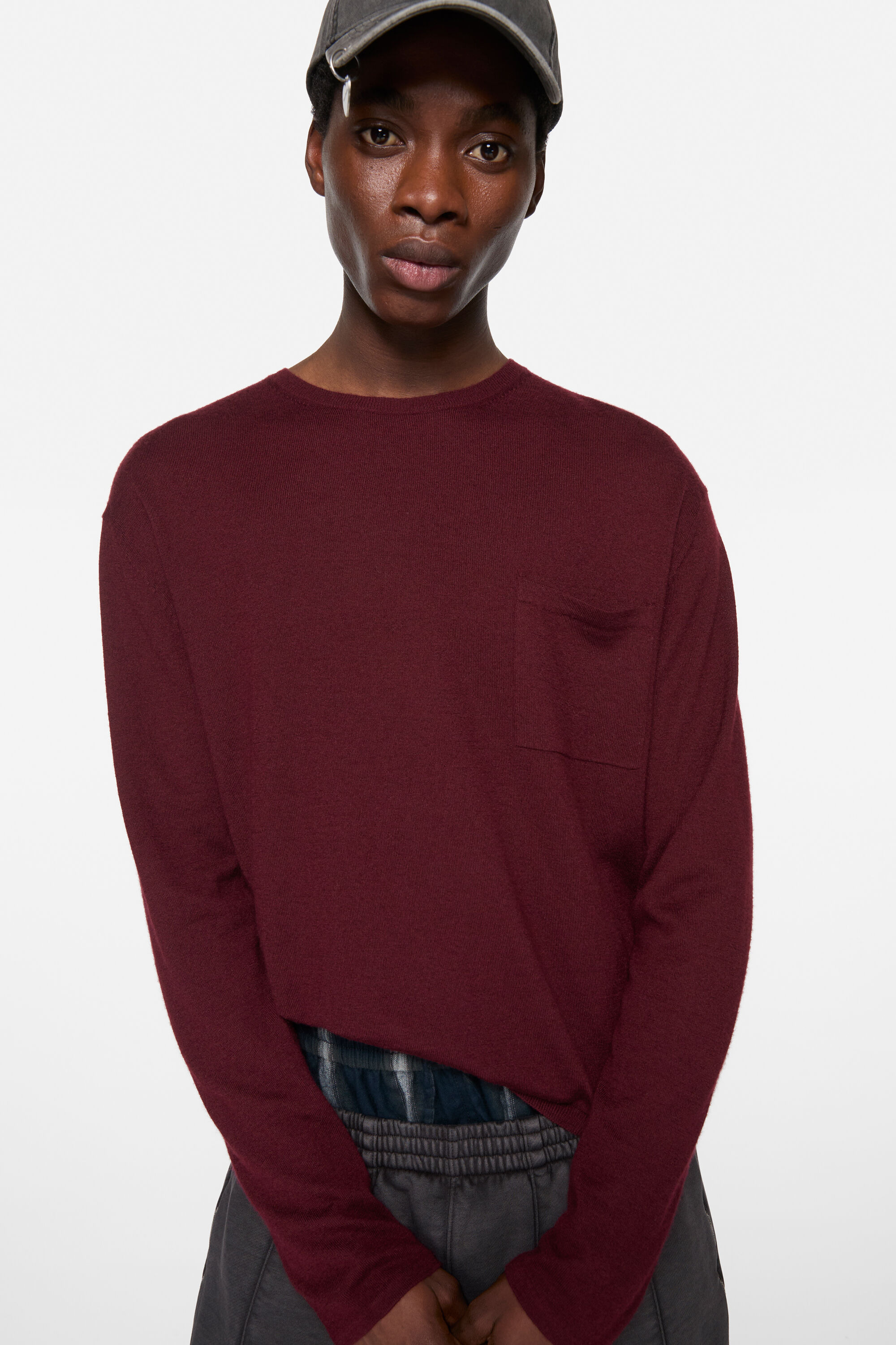 Cashmere knit - Dark burgundy - 4