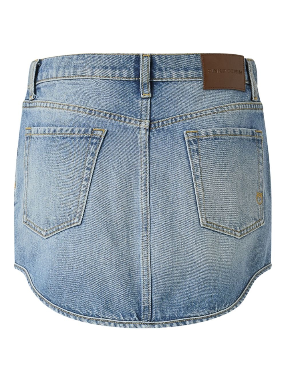 rhinestone-embellished denim skirt - 2