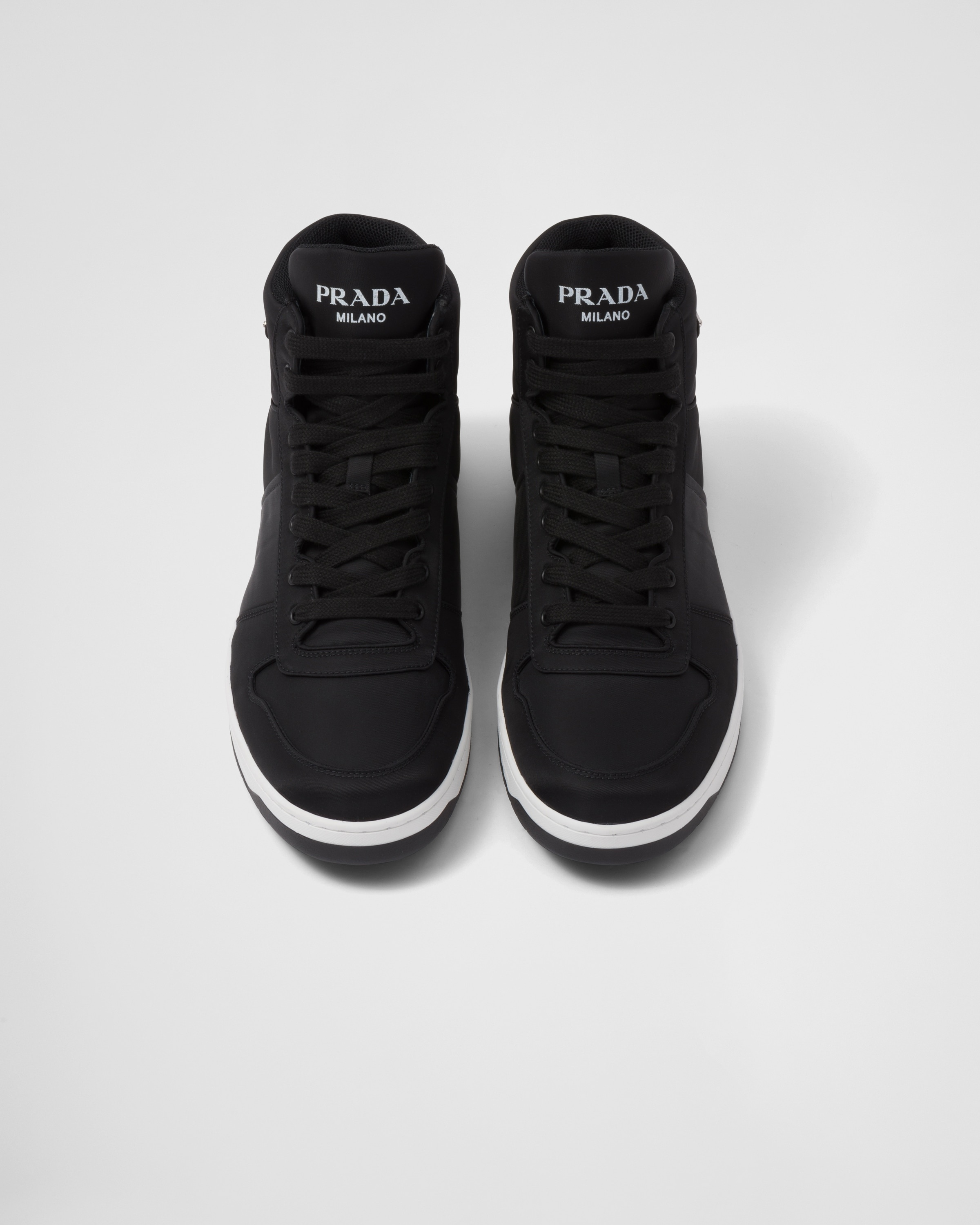Re-Nylon gabardine high-top sneakers - 4