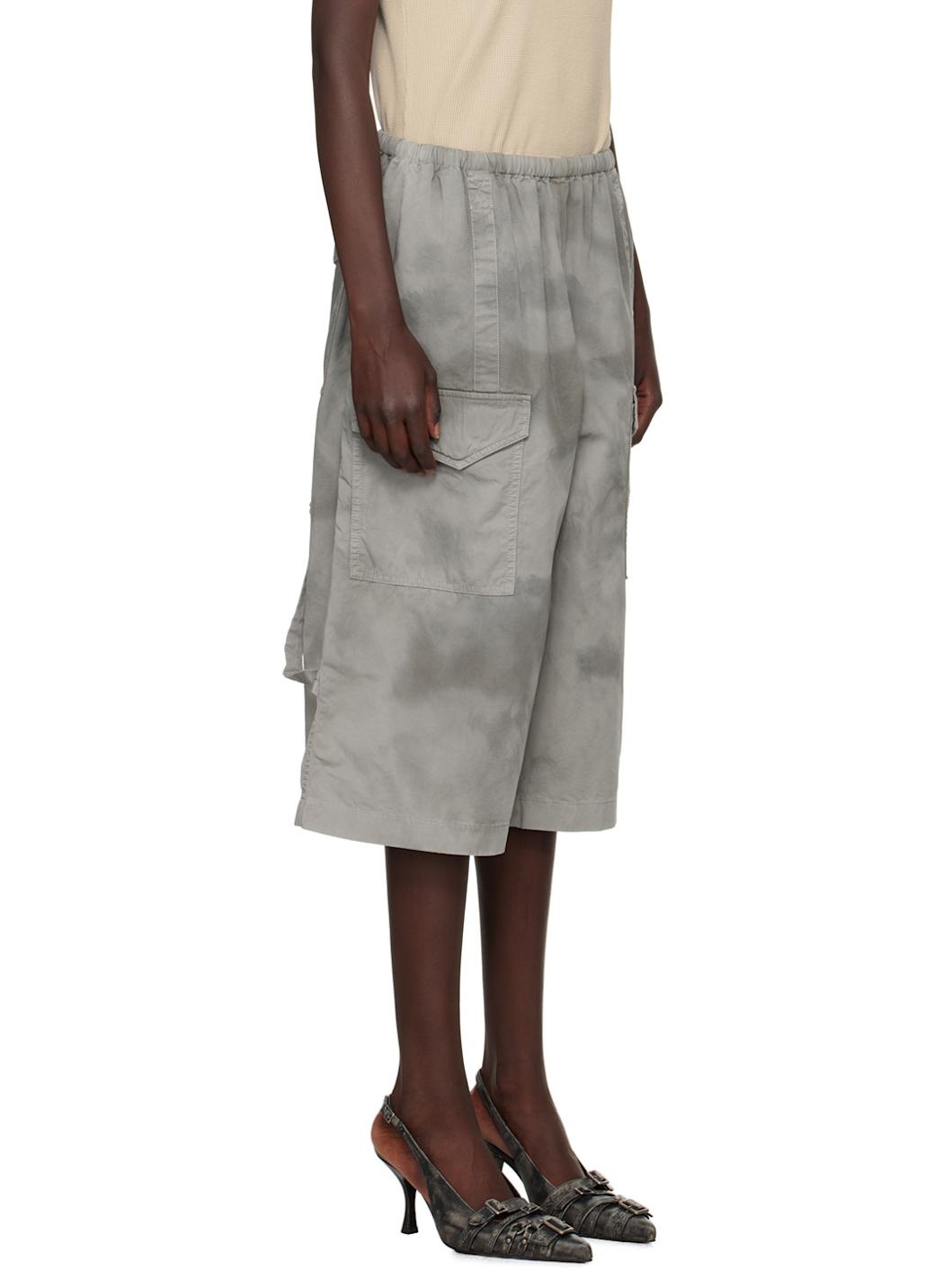 Gray Cargo Shorts - 2