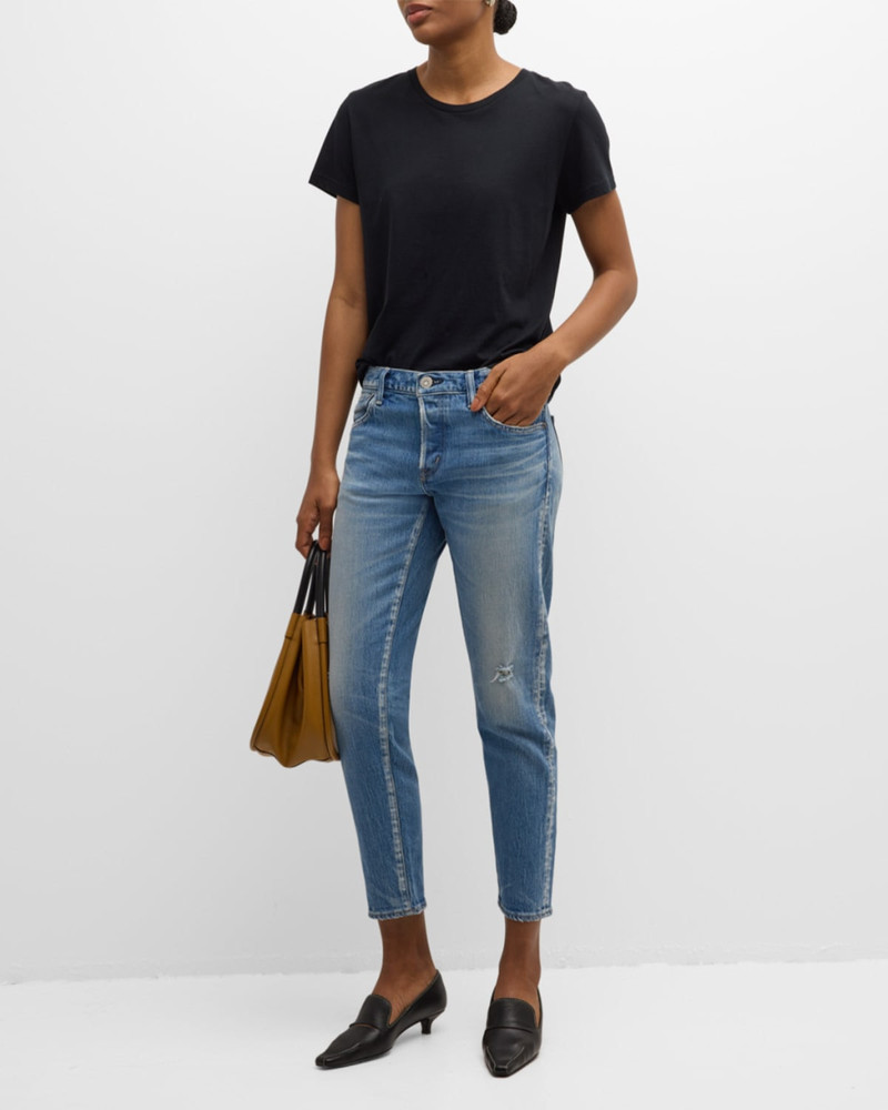 Rails Classic Luxe Cotton Jersey Crewneck T-Shirt outlook