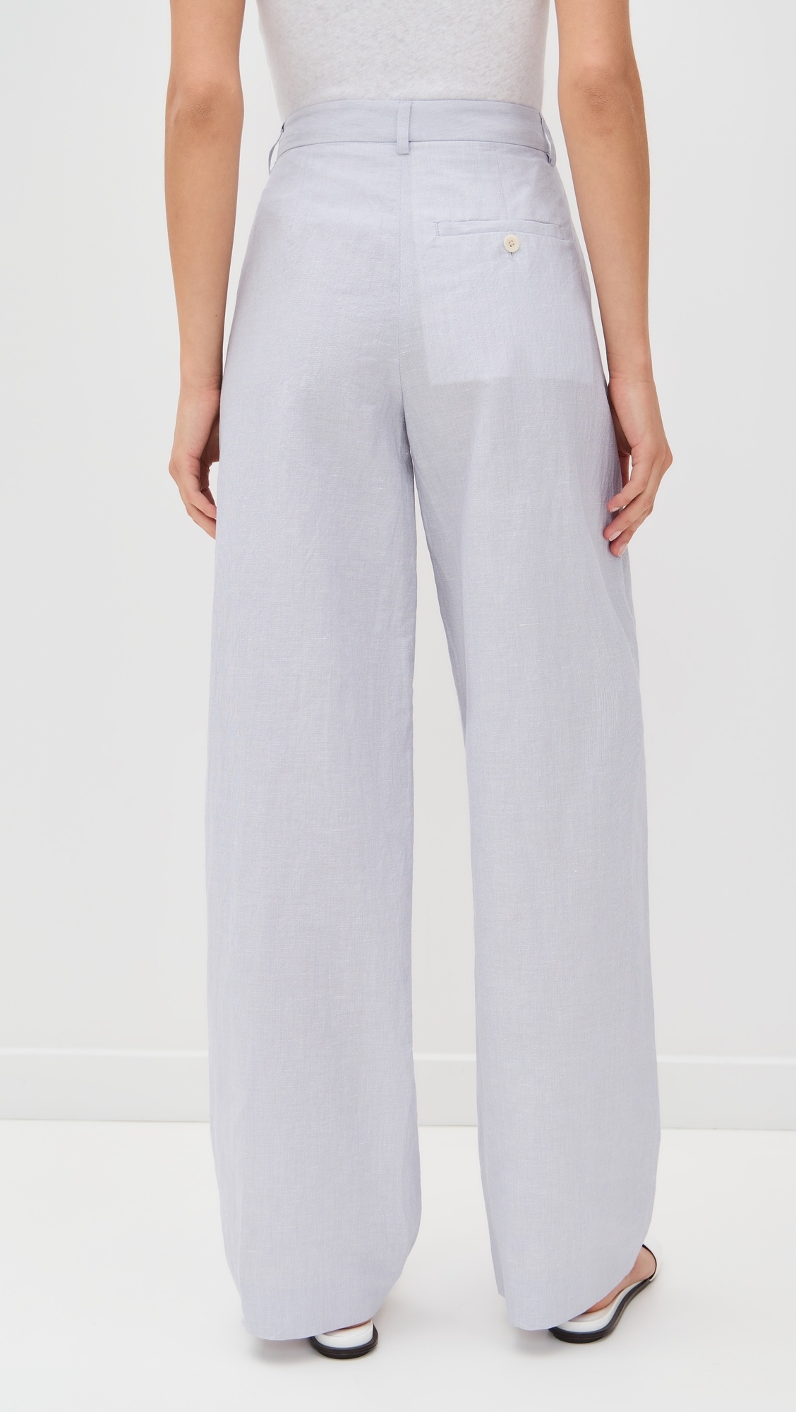 Eleanor Pants in Linen Shirting - 2