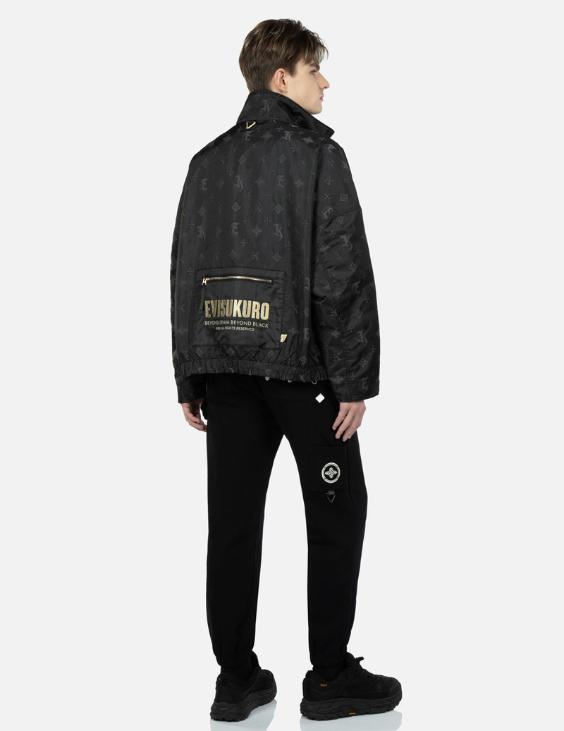 Monogram Kamon and Logo Jacquard Bomber Jacket 3