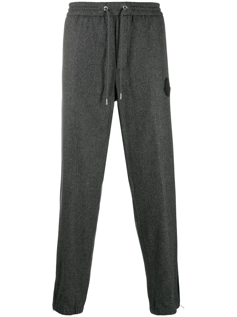 slim-fit wool trousers - 1