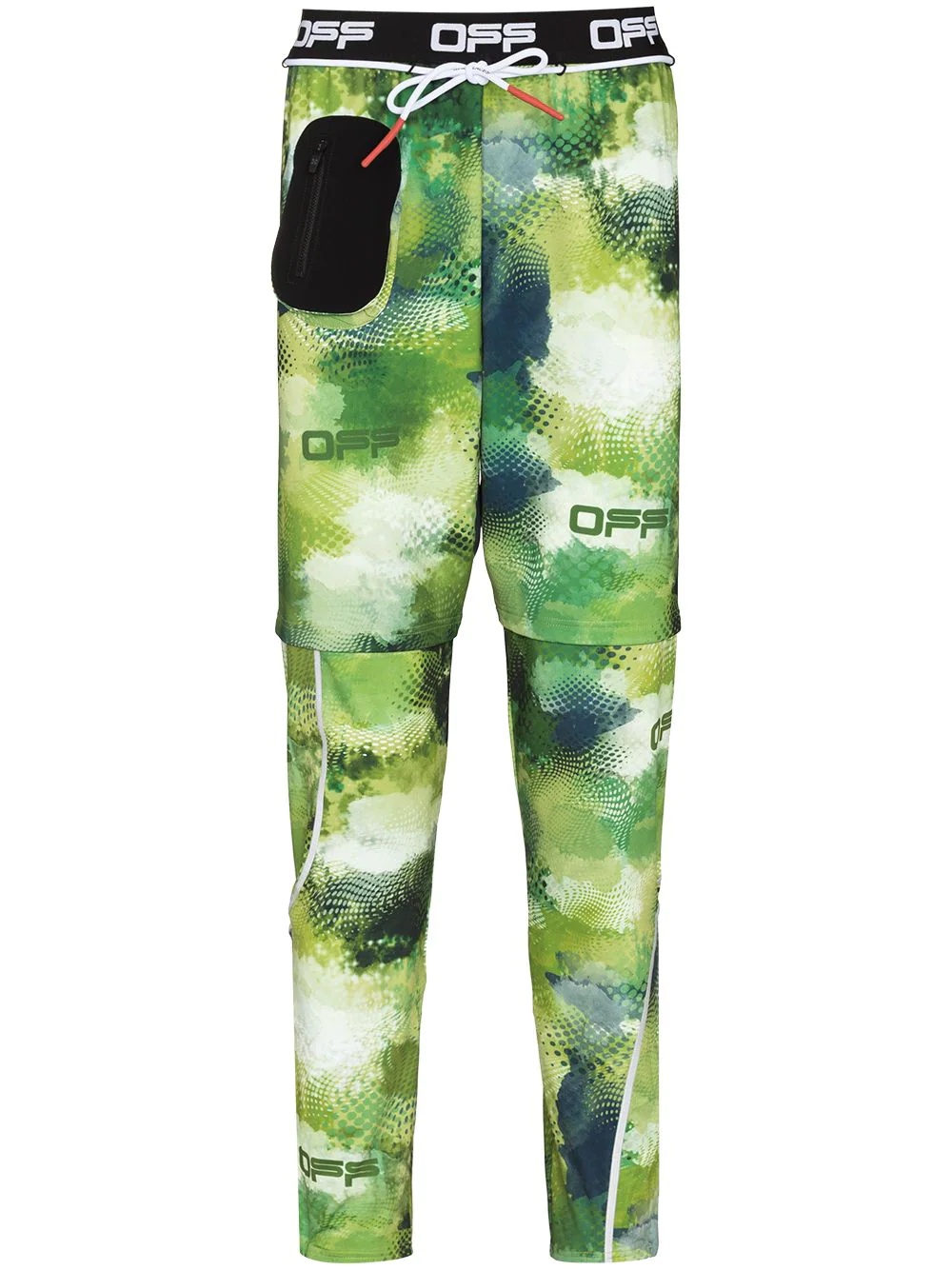 Hybrid drawstring tapered track pants - 1