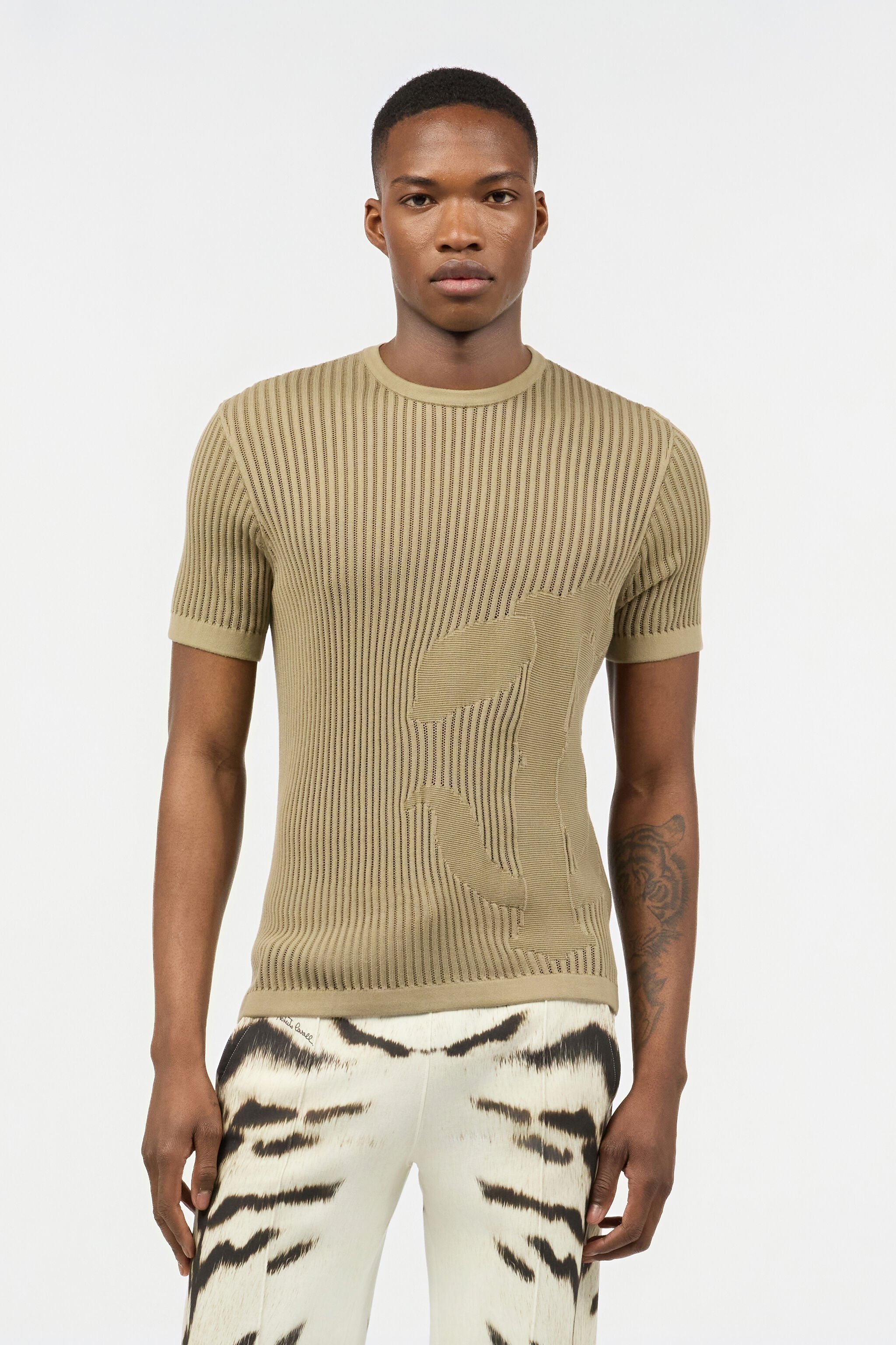 Openwork Knit T-Shirt - 3