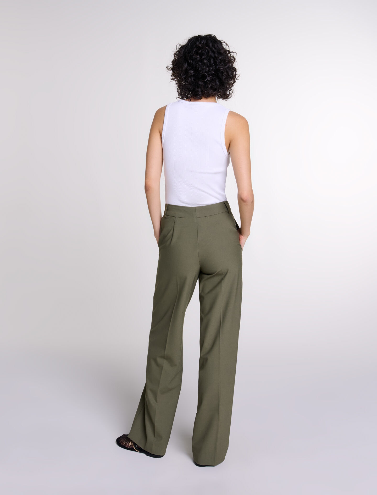 Straight-leg suit trousers - 4