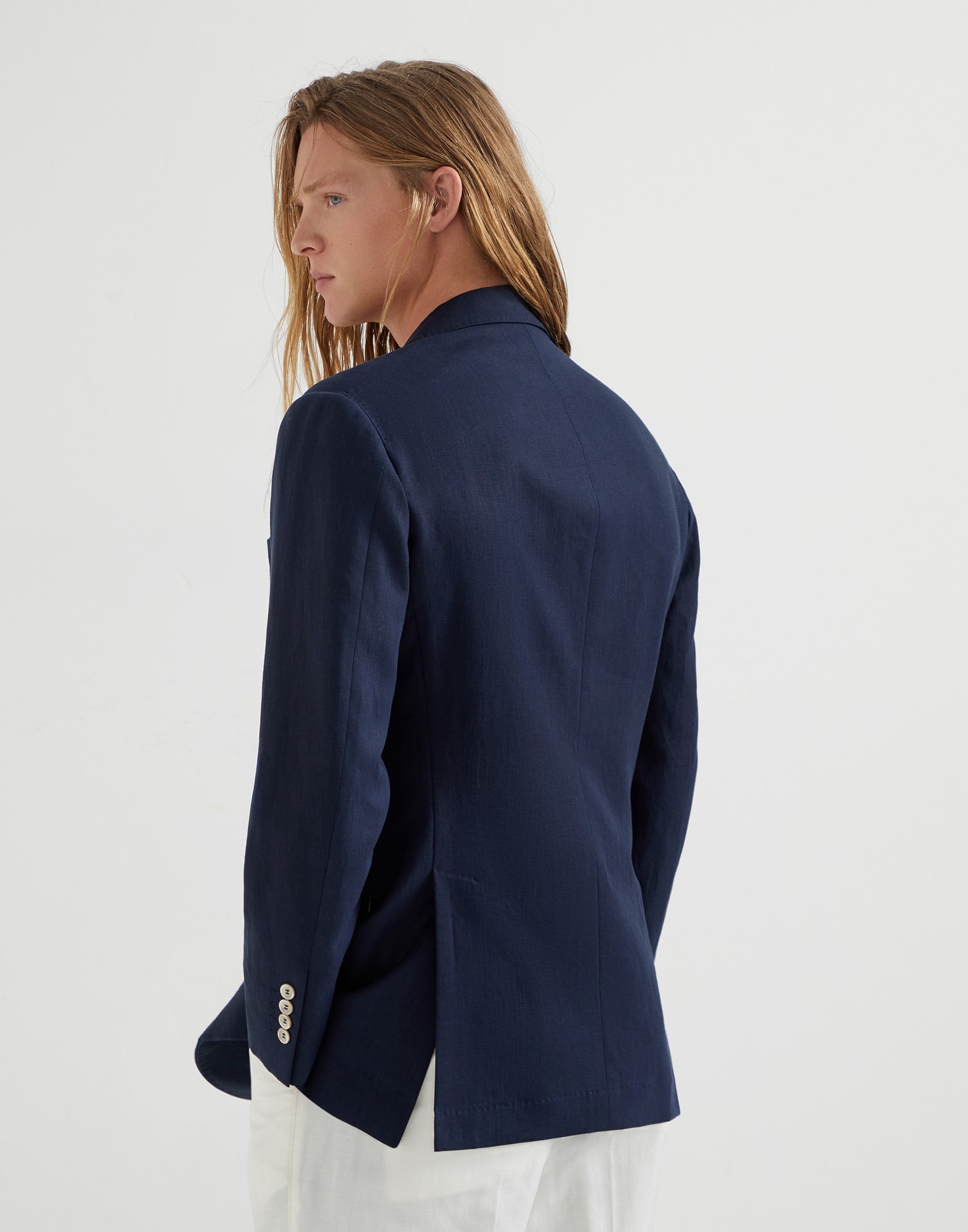 Linen deconstructed blazer - 2