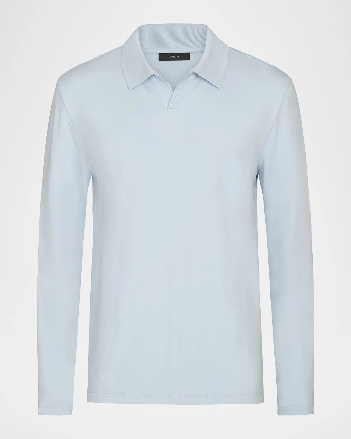 Men's Milano Pima Cotton-Blend Johnny-Collar Polo Shirt - 1