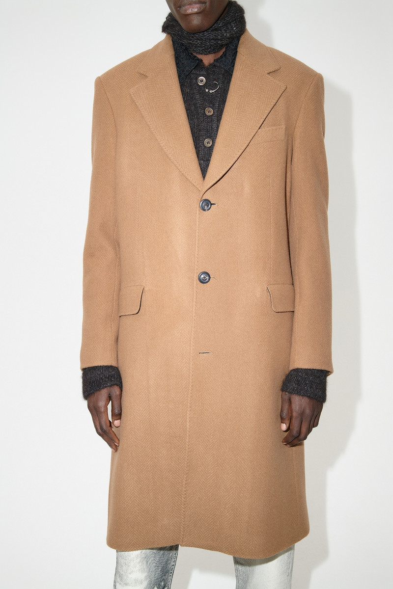 Our Legacy Dolphin Coat Camel Slyly Herringbone outlook