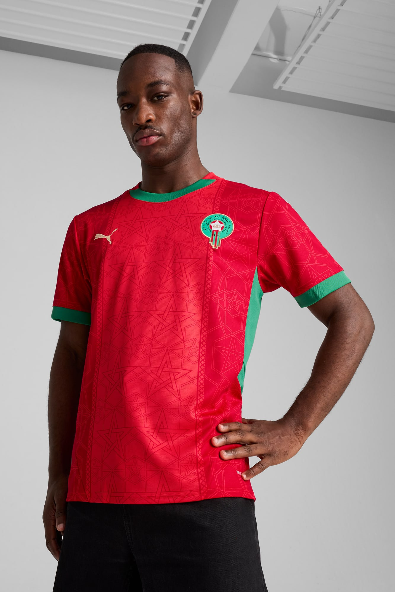Morocco 2025 Men's Home Replica Soccer Jersey - 3