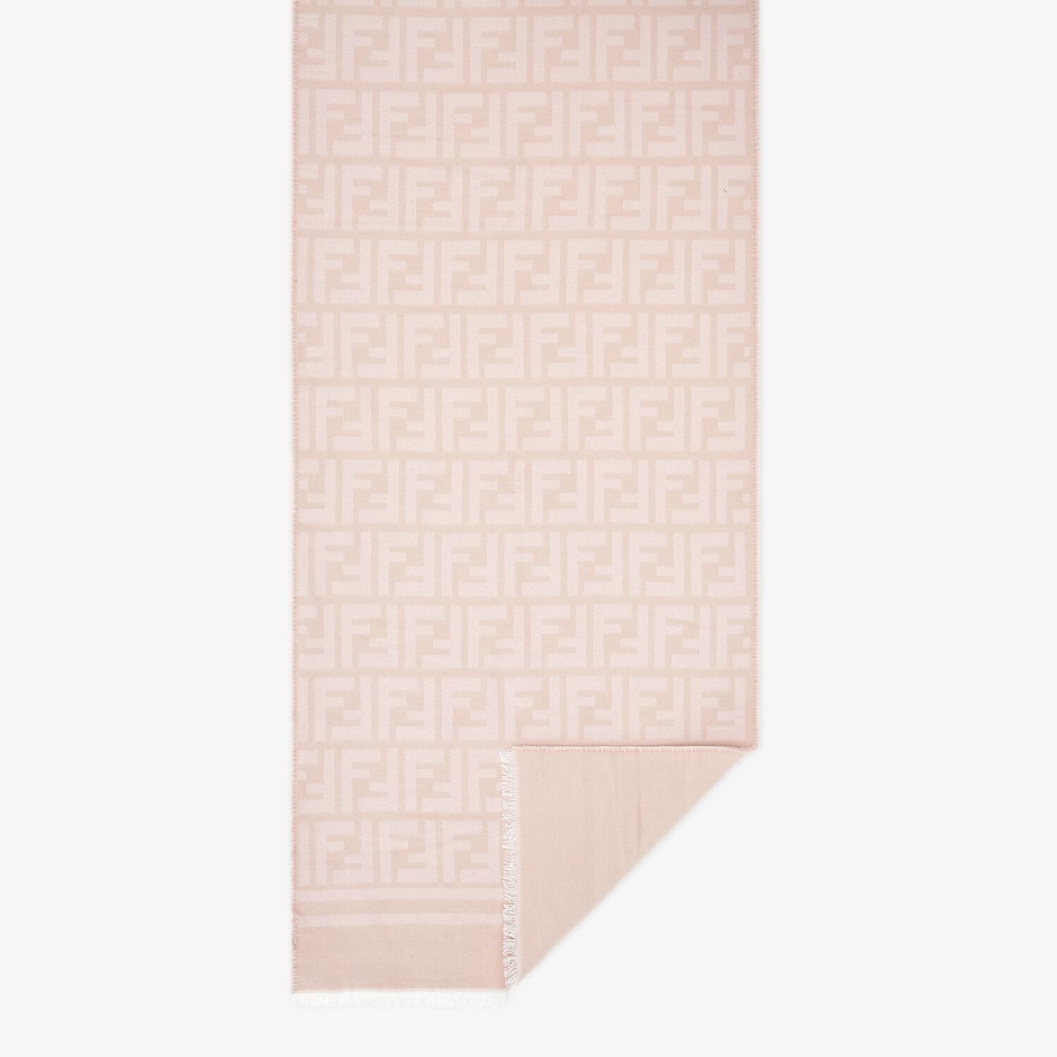 Pink wool and silk scarf - 1