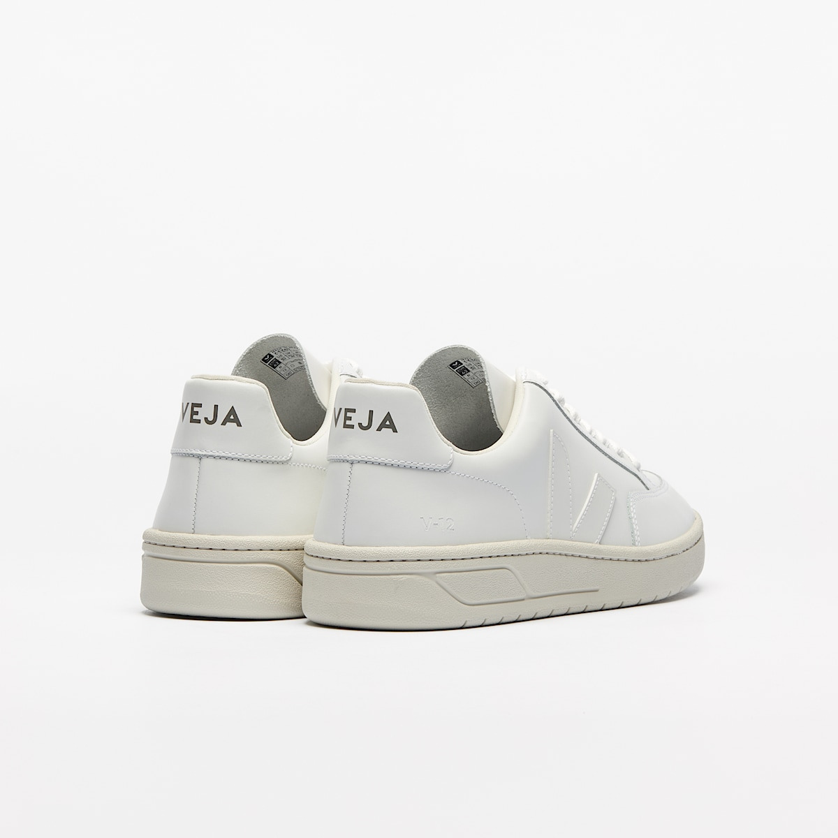 V-12 LEATHER WHITE - 3