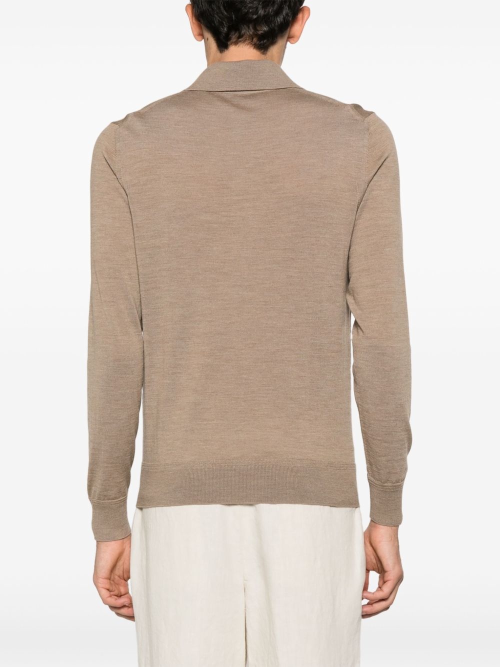wool polo shirt - 3