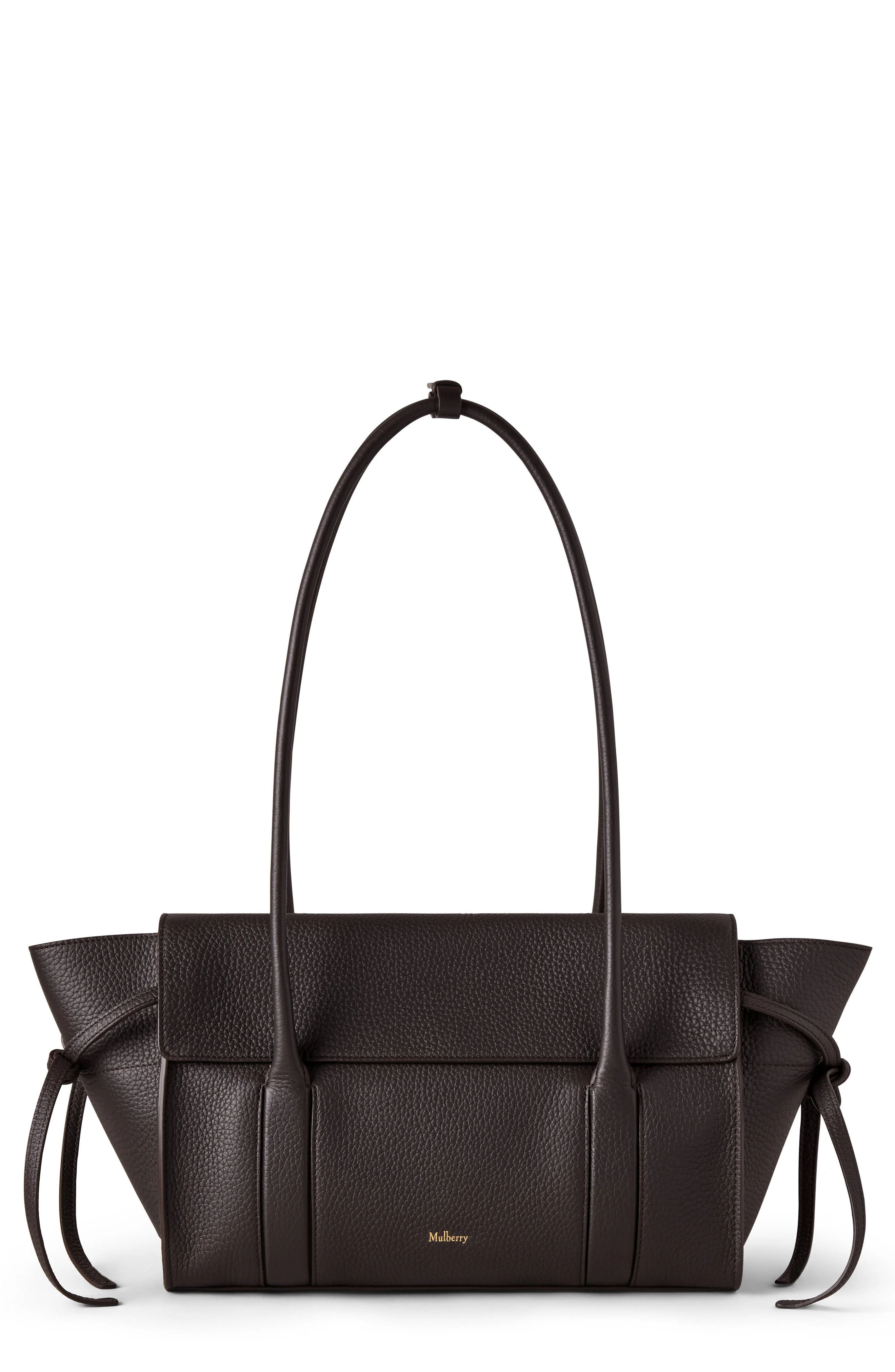 Mulberry Small Soft Bayswater Leather Satchel in Ebony at Nordstrom - 1