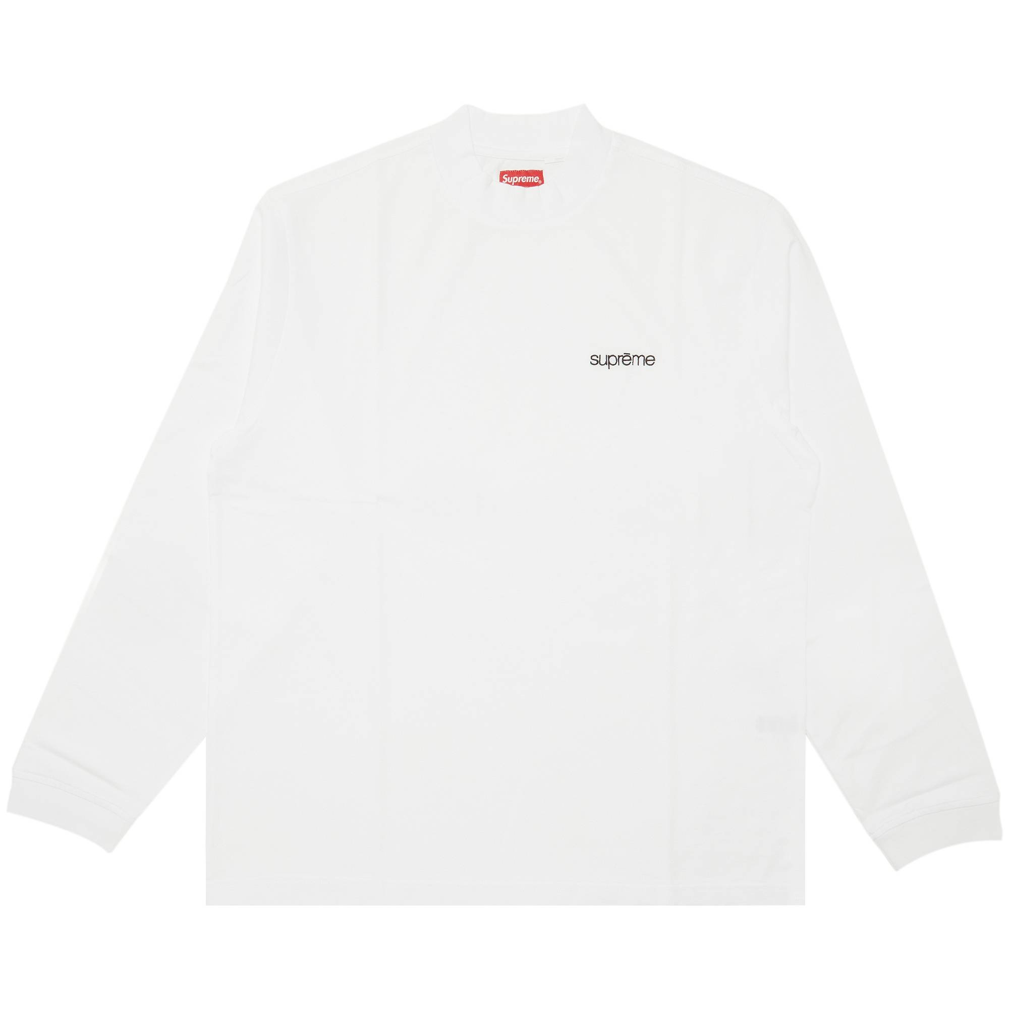 Supreme Mock Neck Long-Sleeve Top 'White' - 1