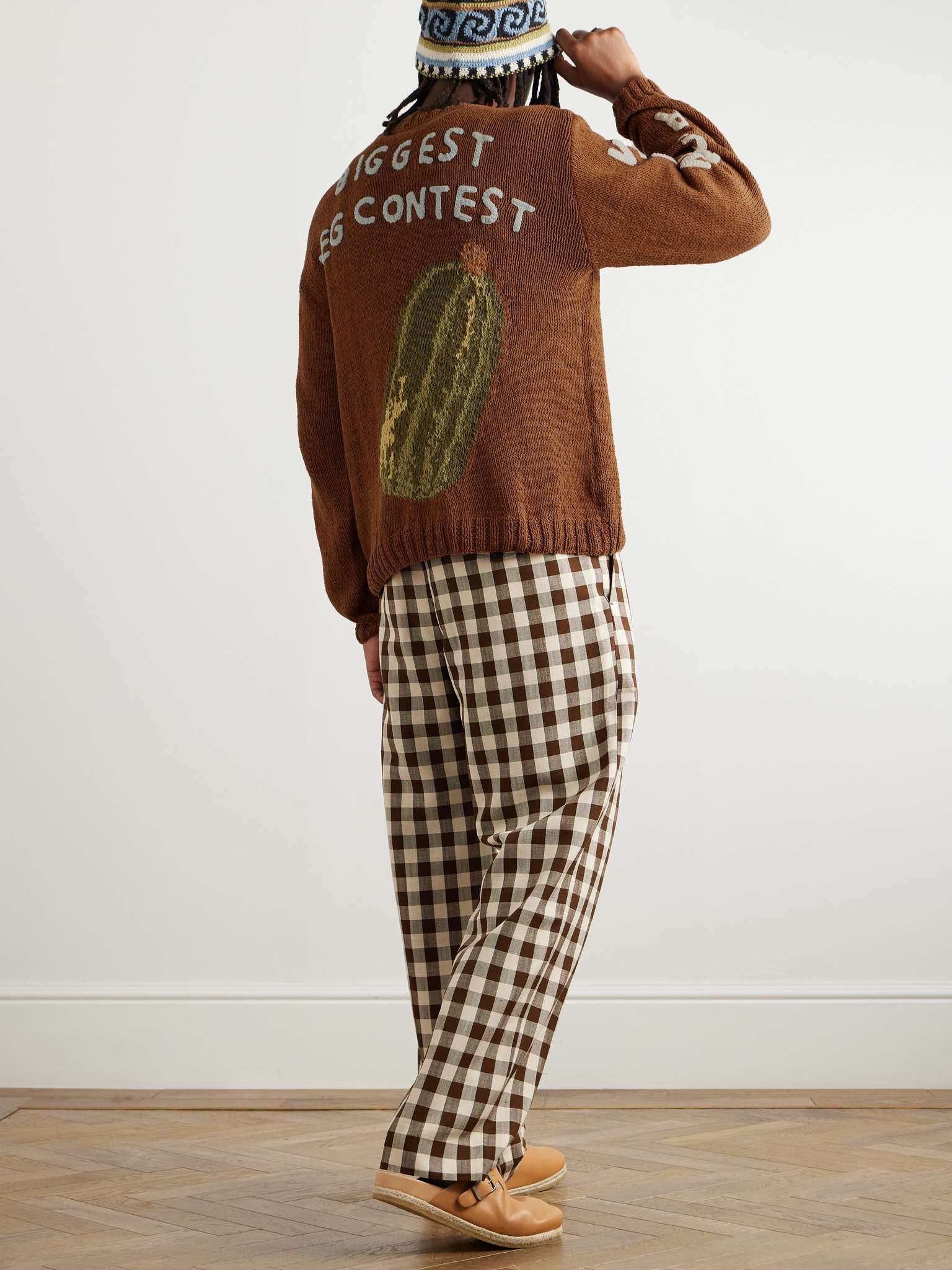Twinsun Appliquéd Jacquard-Knit Organic Cotton Cardigan - 2