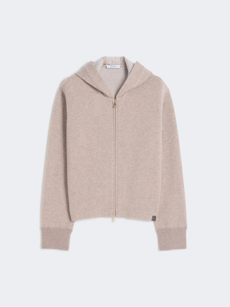 FILM Cashmere and wool jersey sweatshirt - BEIGE 1