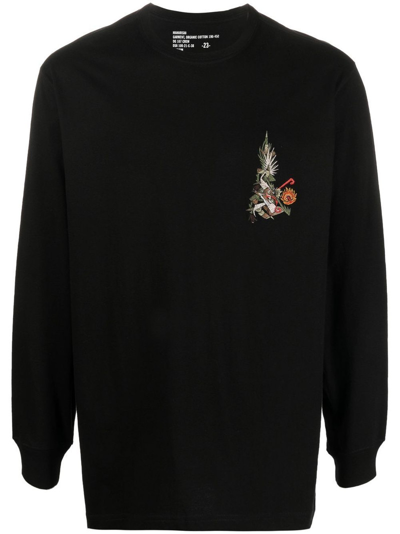 graphic-print long-sleeved T-shirt 1