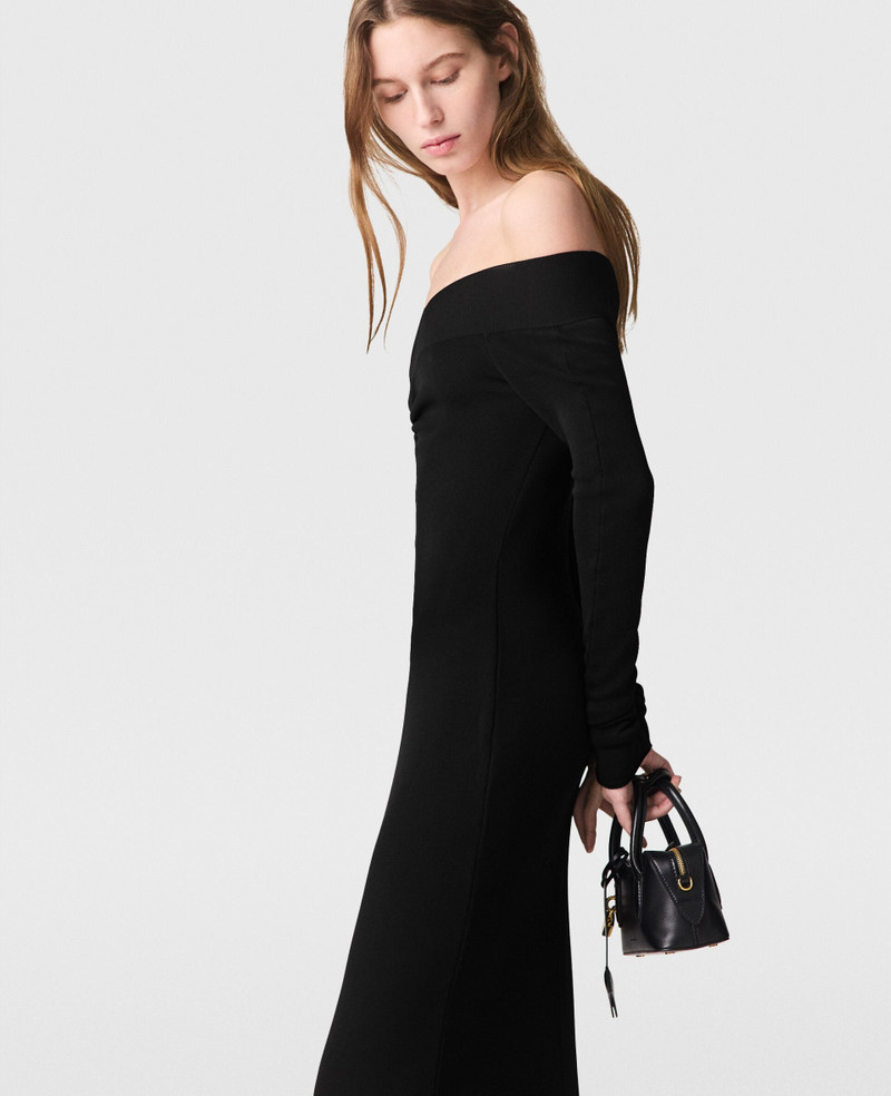 Sheer Long-Sleeve Mesh Maxi Dress 3