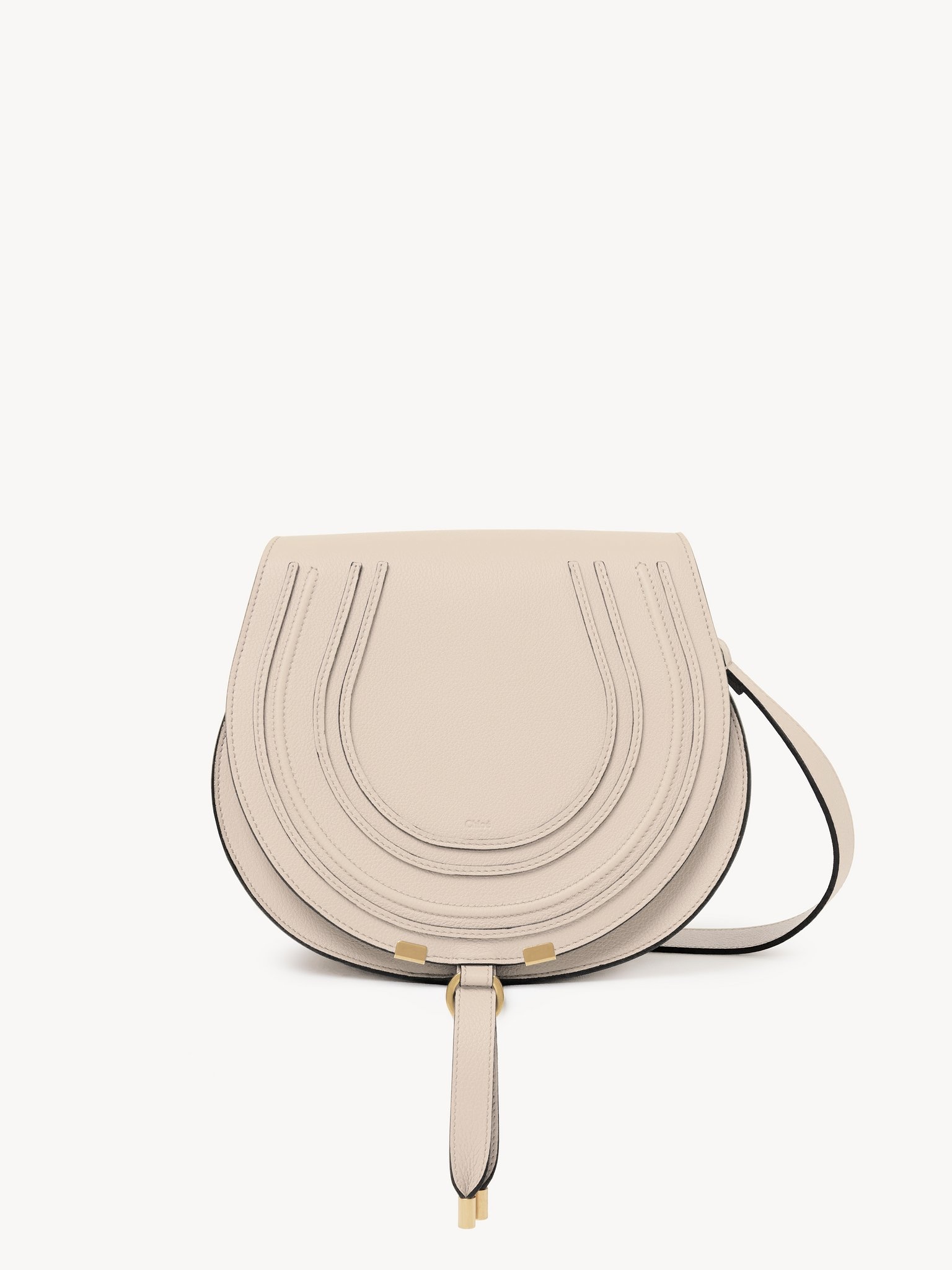 MARCIE SADDLE BAG IN GRAINED LEATHER - 1