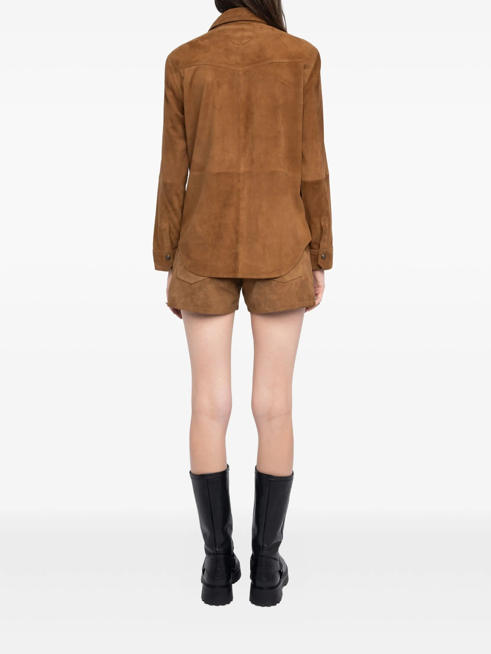 Zadig & Voltaire Suede Button-down Shirt - 4