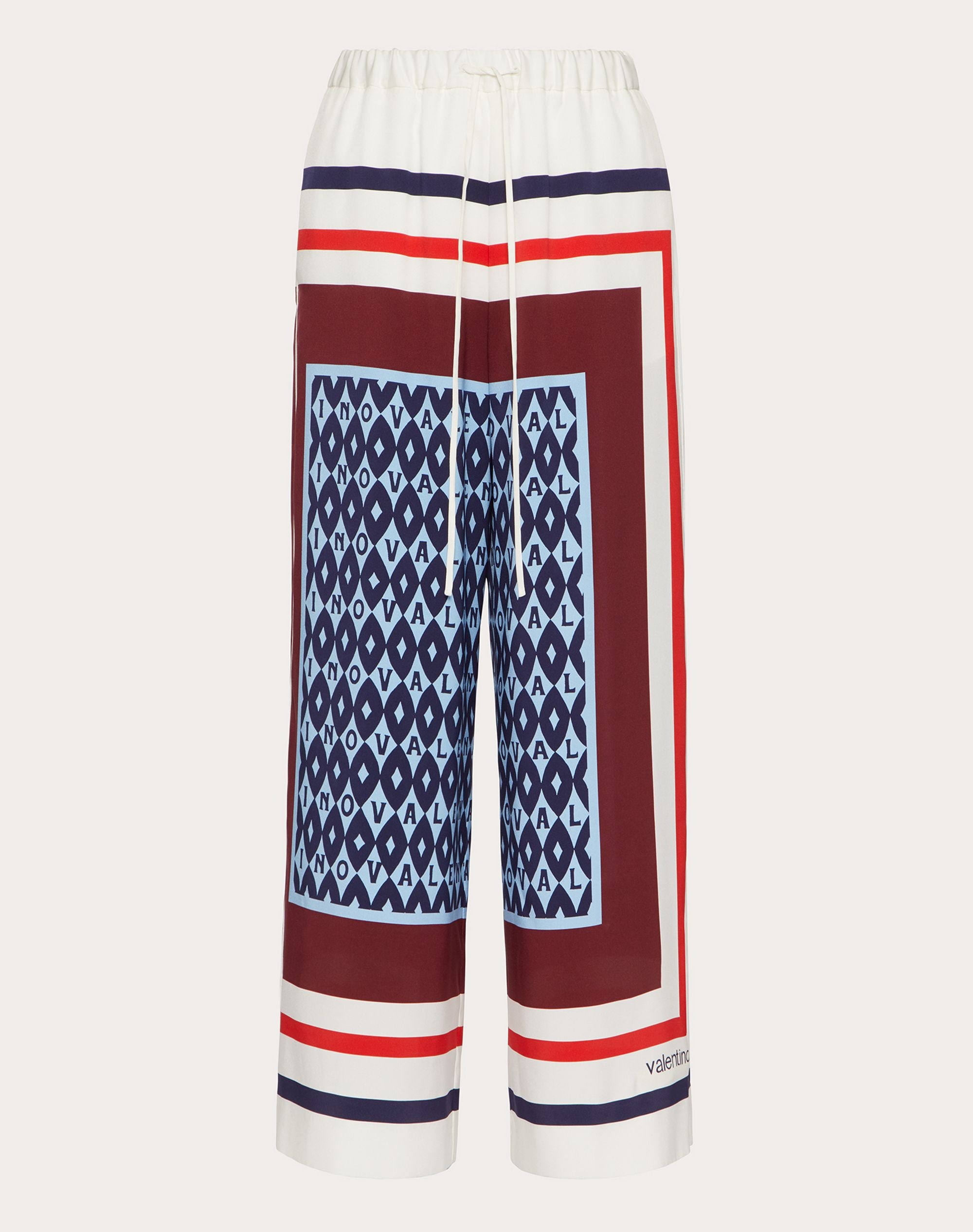 PRINTED TWILL PANTS - 1