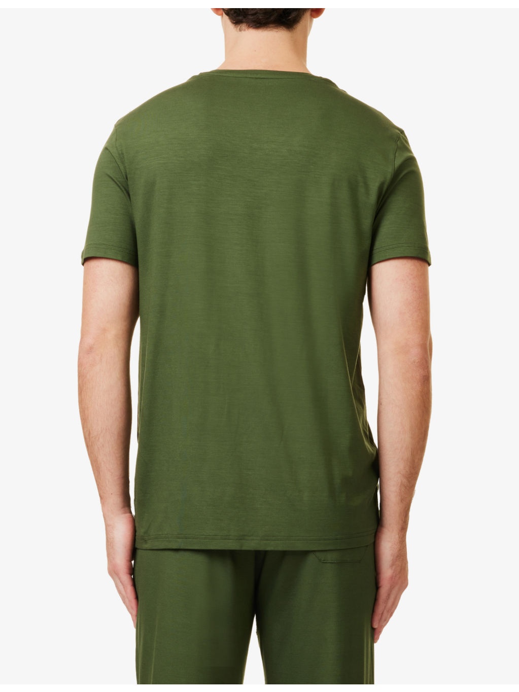 Basel 15 V-neck short-sleeve stretch-jersey T-shirt - 4