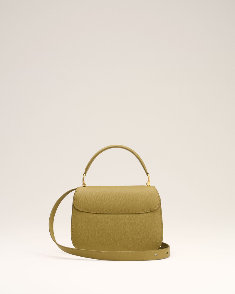 YELLOW LEATHER TOP HANDLE PARIS PARIS BAG 4
