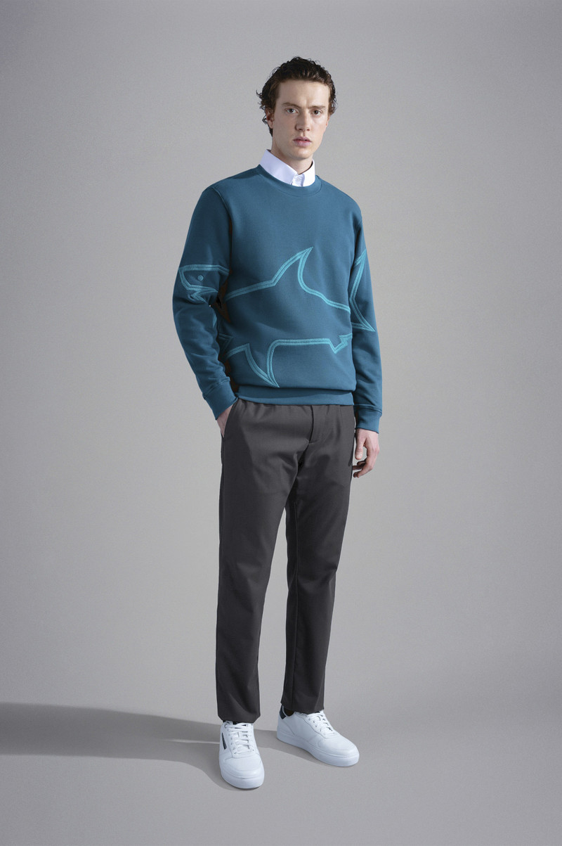 Paul & Shark WOOL TECHNICAL FABRIC TROUSERS outlook