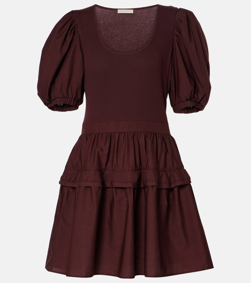Tilda puff-sleeve cotton dress - 1