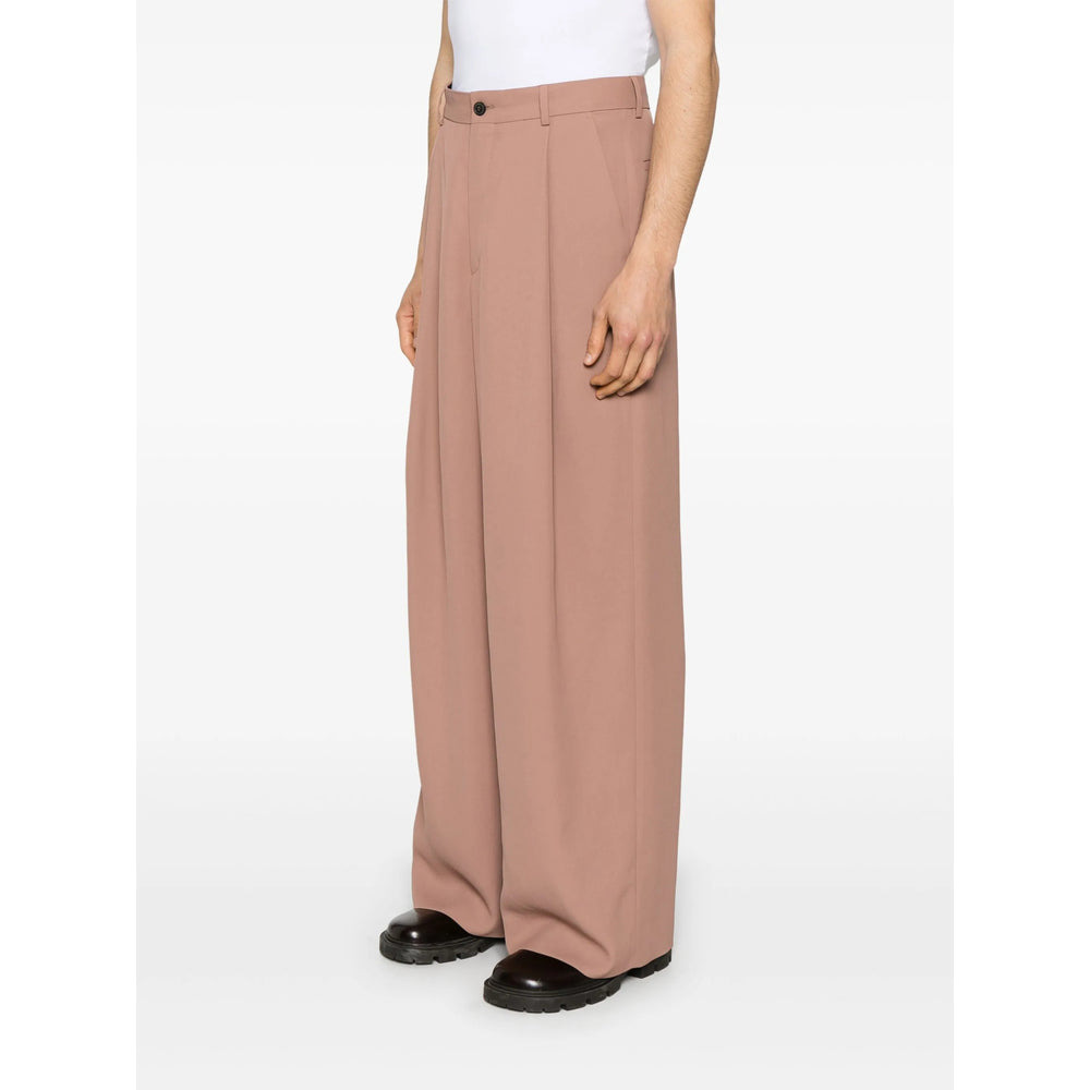 Dries Van Noten Brown Trousers - Wide-Leg Trousers Men - 2