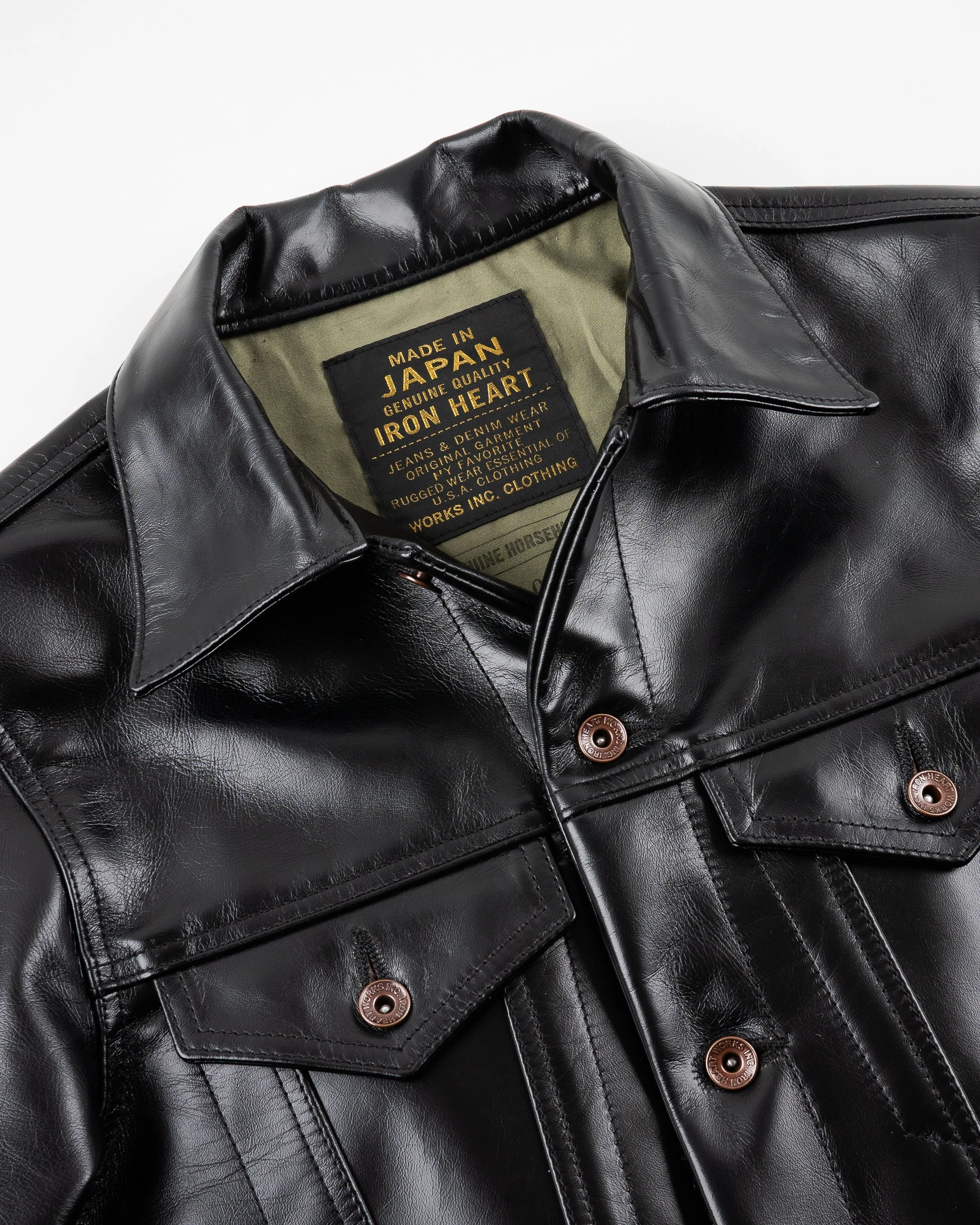 ノリノリ 00s Horse Hide Jacket BLACK【3L】 ノリノリ 00s Horse Hide Jacket BLACK【3L】 ノリノリ 00s Horse Hide