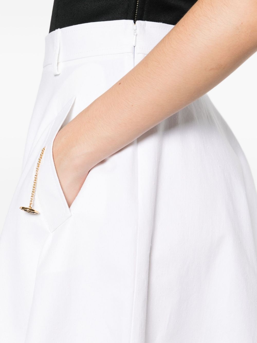 chain-detail midi skirt - 5