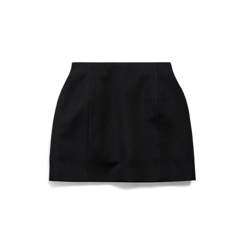 Women's Hourglass Mini Skirt in Black - 1